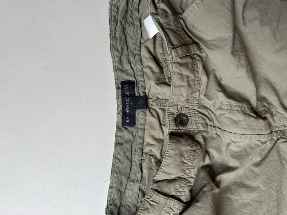 Banana Republic Cargo Shorts Mens Large Utility Pockets Outdoor Hiking Casual Sh